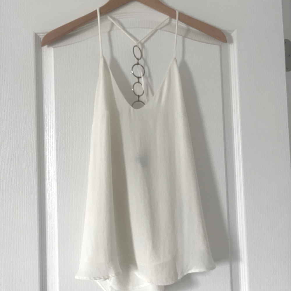 Strut and Bolt White Tank Top - Small
